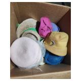 Box of vintage womens hats