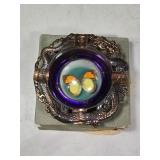 5ï¿½" Metal Dragon Ashtray w/ Real Butterfly in