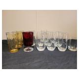 Assorted vtg glassware