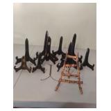Decorative plates holders. 12 total