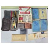 Vintage Blue Horse Books, Wallets & Pen Sets