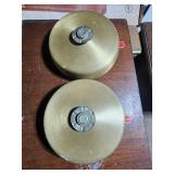 2 Vintage brass fire alarms