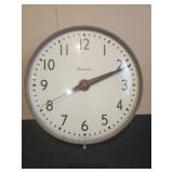 Vintage 13" Simplex metal wall clock