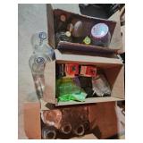 Canning jars, lids, glass jugs