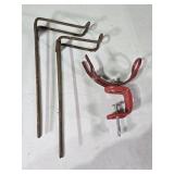 2 In-Ground Rod Holders & 1 Clamp-On