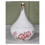 Vtg Ceramic Teardrop Compote 8" Candy Dish