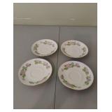 Vintage Staffordshire Country Garden set of 4