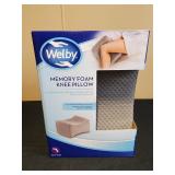 Memory foam knee pillow