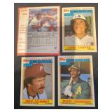 Topps baseball cards, Schmidt,  Henderson,