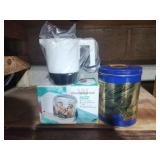 1992 uncle bens tin, mini food chopper, mini