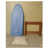 Table top ironing board, light fixture cover and