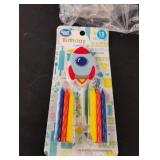 Space ship candles. 6-13 ct packs Space ship candles. 6-13 ct packs