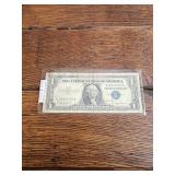 1957 B Silver Certificate one dollar bill 1957 B Silver Certificate one dollar bill