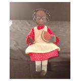 Black Americana metal painted shelf sitter Black Americana metal painted shelf sitter