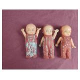 Vintage miniature plastic dolls 4" Vintage miniature plastic dolls 4"