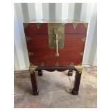 Vintage Nice Oriental Style Storage Box, Hinges Vintage Nice Oriental Style Storage Box, Hinges