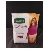 Depend Silhouette ladies size M underwear. 14 cr Depend Silhouette ladies size M underwear. 14 cr