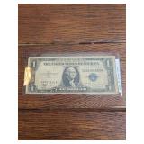 1935 A Silver certificate dollar bill 1935 A Silver certificate dollar bill