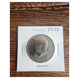 1973 Kennedy half dollar coin 1973 Kennedy half dollar coin