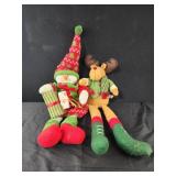 Snowman and reindeer cloth dolls christmas decor Snowman and reindeer cloth dolls christmas decor