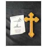Olive wood handcrafted in Bethlehem 5" cross Olive wood handcrafted in Bethlehem 5" cross