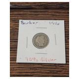 1916 Barber dime 90% silver 1916 Barber dime 90% silver