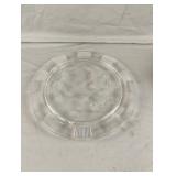 Vintage Sharon Cabbage Rose Cake Plate Clear Vintage Sharon Cabbage Rose Cake Plate Clear