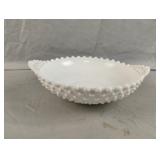 Vintage hobnail milk glass serving bowl Vintage hobnail milk glass serving bowl