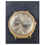 Vintage Timex Watch Men 35mm Gold Tone Day Date Vintage Timex Watch Men 35mm Gold Tone Day Date