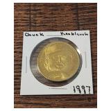 1997 Pinnacle Mint limited-edition coin featuring 1997 Pinnacle Mint limited-edition coin featuring