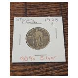 1928 S Standing Liberty Quarter 90 % silver 1928 S Standing Liberty Quarter 90 % silver