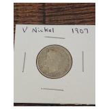 1907 V nickel 1907 V nickel