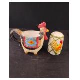 Rooster mug and salt shaker Rooster mug and salt shaker