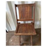 Vintage Wood Folding Chair 31� Height, 24� Depth Vintage Wood Folding Chair 31� Height, 24� Depth