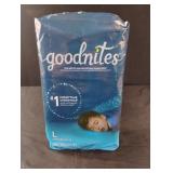 Goodnites boys size L nighttime underwear. 11 ct Goodnites boys size L nighttime underwear. 11 ct