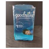Goodnites boys size L nighttime underwear. 11 ct Goodnites boys size L nighttime underwear. 11 ct