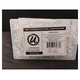 200 ct standard clear push pins. 3 boxes 200 ct standard clear push pins. 3 boxes
