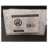 200 ct standard clear push pins. 3 boxes 200 ct standard clear push pins. 3 boxes