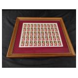 Christopher-Christmas 1967 stamps framed 14 x Christopher-Christmas 1967 stamps framed 14 x