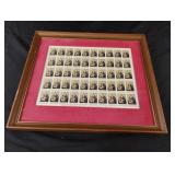 Christopher Allen-Christmas 1975 stamps framed 14 Christopher Allen-Christmas 1975 stamps framed 14