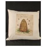 Bee Kind throw pillow. Removeable 18 x 18 Bee Kind throw pillow. Removeable 18 x 18