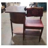 Vintage telephone table Vintage telephone table