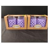 Silicone wrapped glassware. 2 sets Silicone wrapped glassware. 2 sets