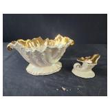 Vintage Cornucopia Ceramic Candle Holder Vintage Cornucopia Ceramic Candle Holder