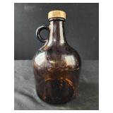 Brown Amber Glass Jug 8.5" tall Brown Amber Glass Jug 8.5" tall