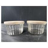 Set Of 2 Hazel Atlas Ribbed Jam Jelly Jar with Set Of 2 Hazel Atlas Ribbed Jam Jelly Jar with