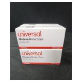 4 boxes 12 ct each universal Medium binder clips 4 boxes 12 ct each universal Medium binder clips