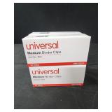 4 boxes 12 ct each universal Medium binder clips 4 boxes 12 ct each universal Medium binder clips