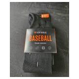 Youth small Sofsole Baseball socks black Youth small Sofsole Baseball socks black