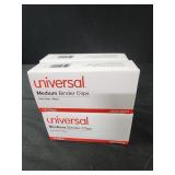 4 boxes 12 ct each universal Medium binder clips 4 boxes 12 ct each universal Medium binder clips
